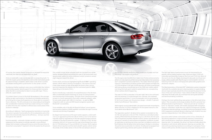 Audi Magazine Spread