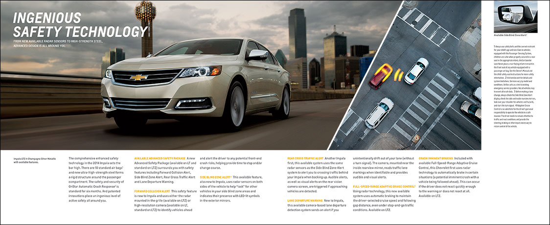 Chevrolet Impala 2014 Catalog spread