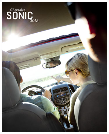 Chevrolet Sonic 2012 Catalog Cover