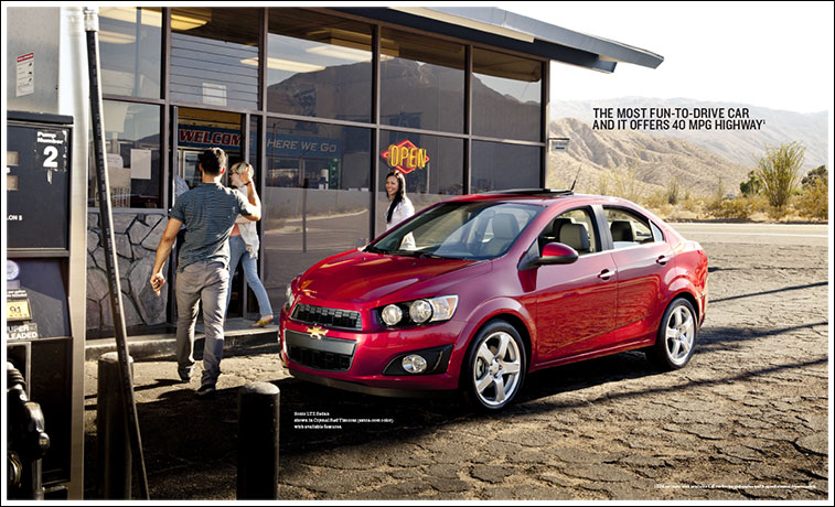 Chevrolet Sonic 2012 Catalog spread